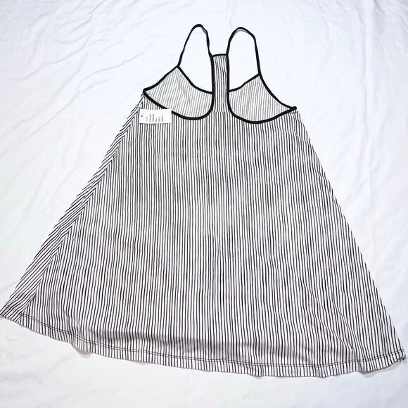 Vans Babydoll Mini Dress White & Black Striped Women Small T Shirt New with Tags - Picture 2 of 6